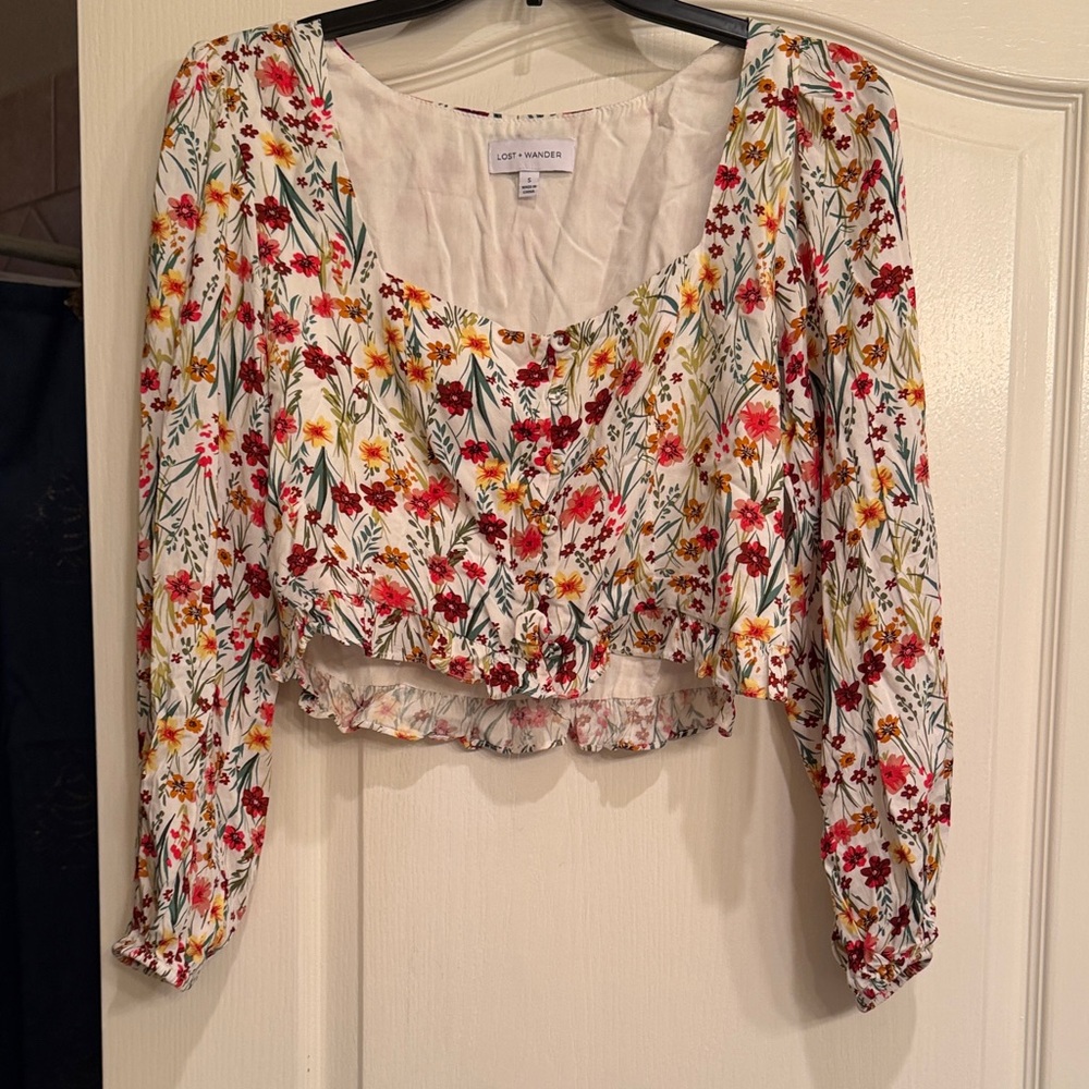 Floral Print Women's Top